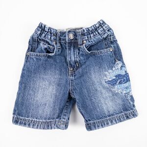Vintage Phat Farm Y2K Denim Shorts Embroidered‎ Eagle Blue Baby Sz 12m